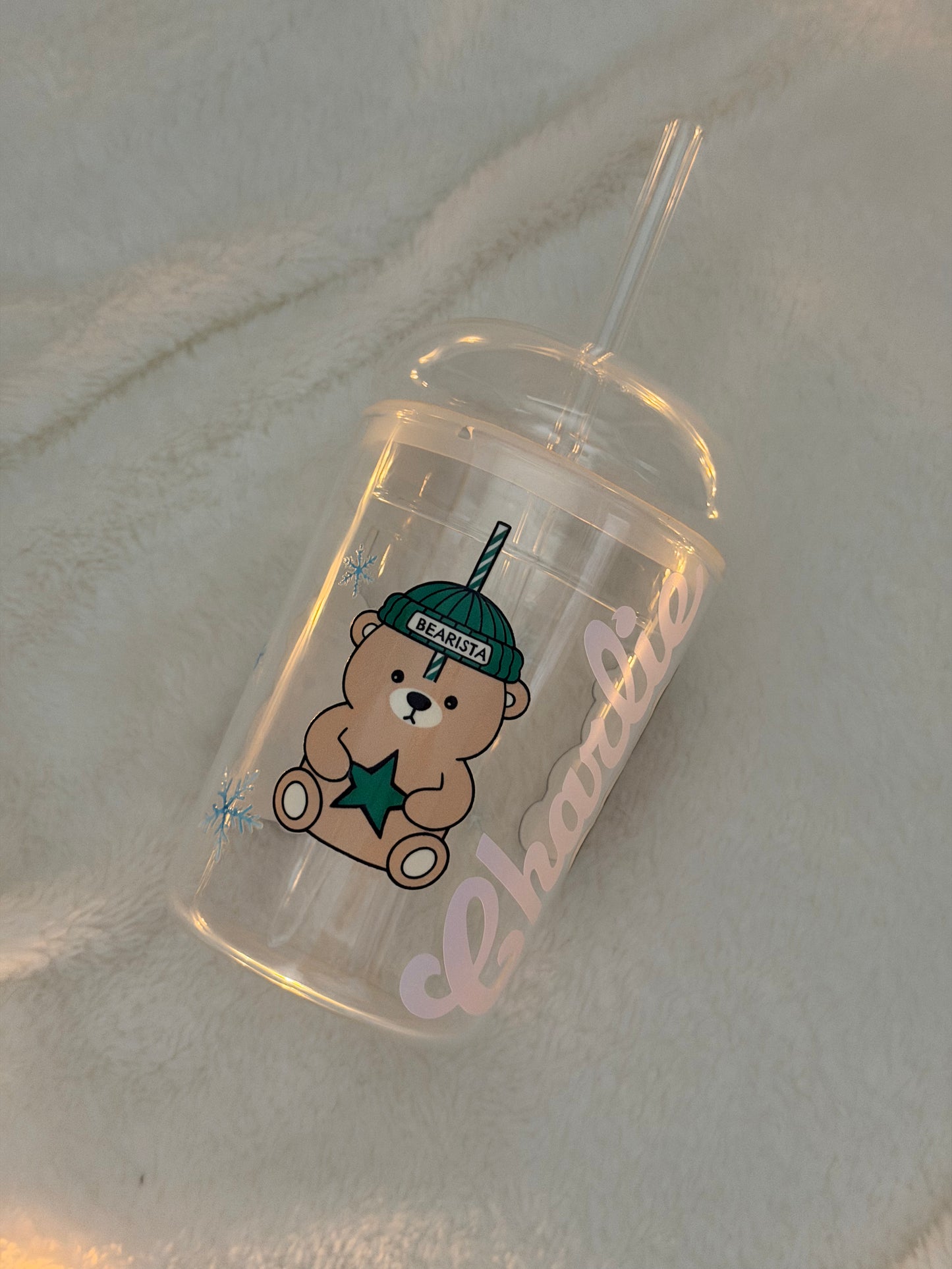 Bearista 16oz Glass Tumbler - Personalised