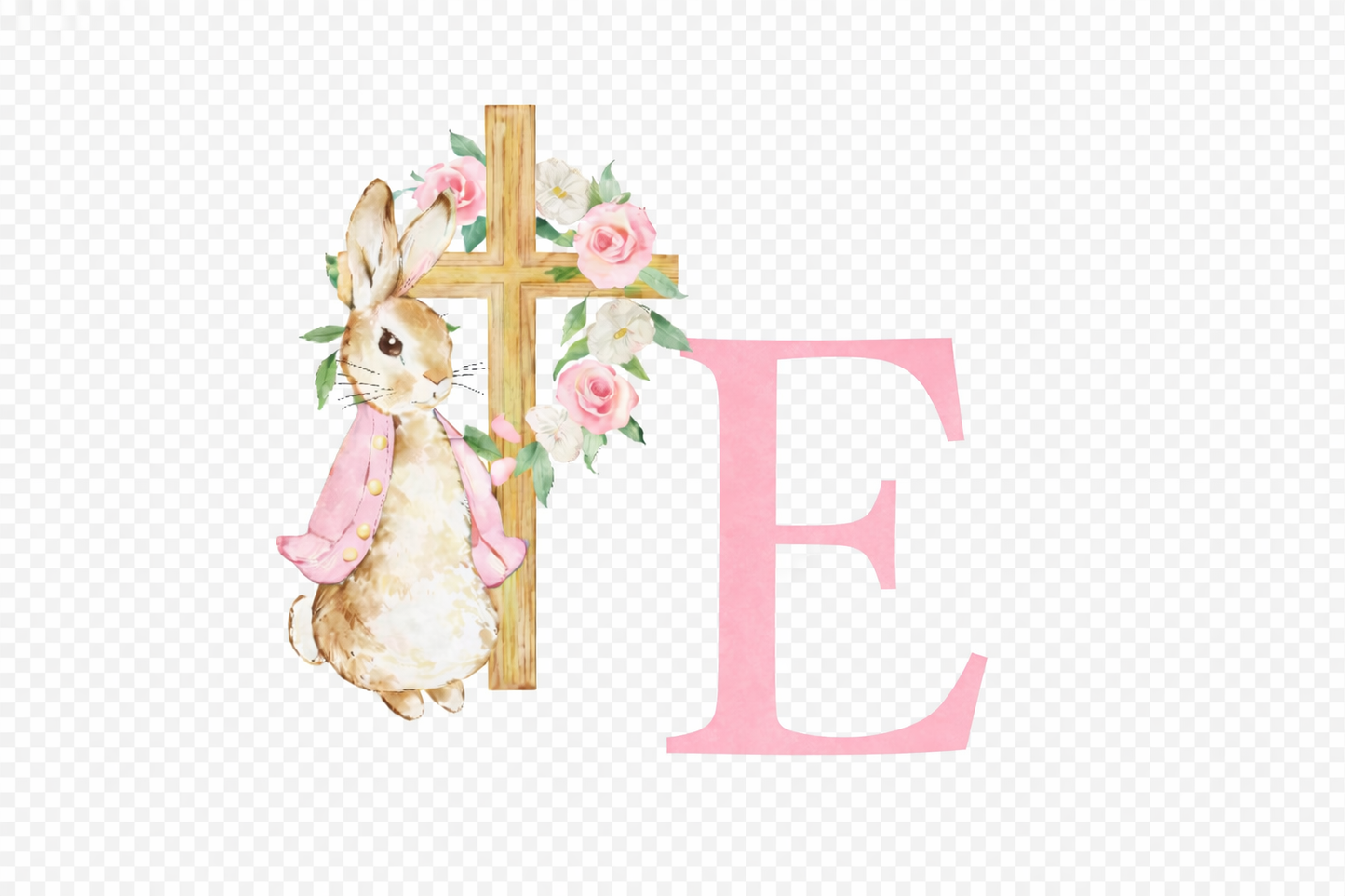 Personalised Baptism Bunny Plush – Custom Name Keepsake Gift – 20cm Sublimated plushie
