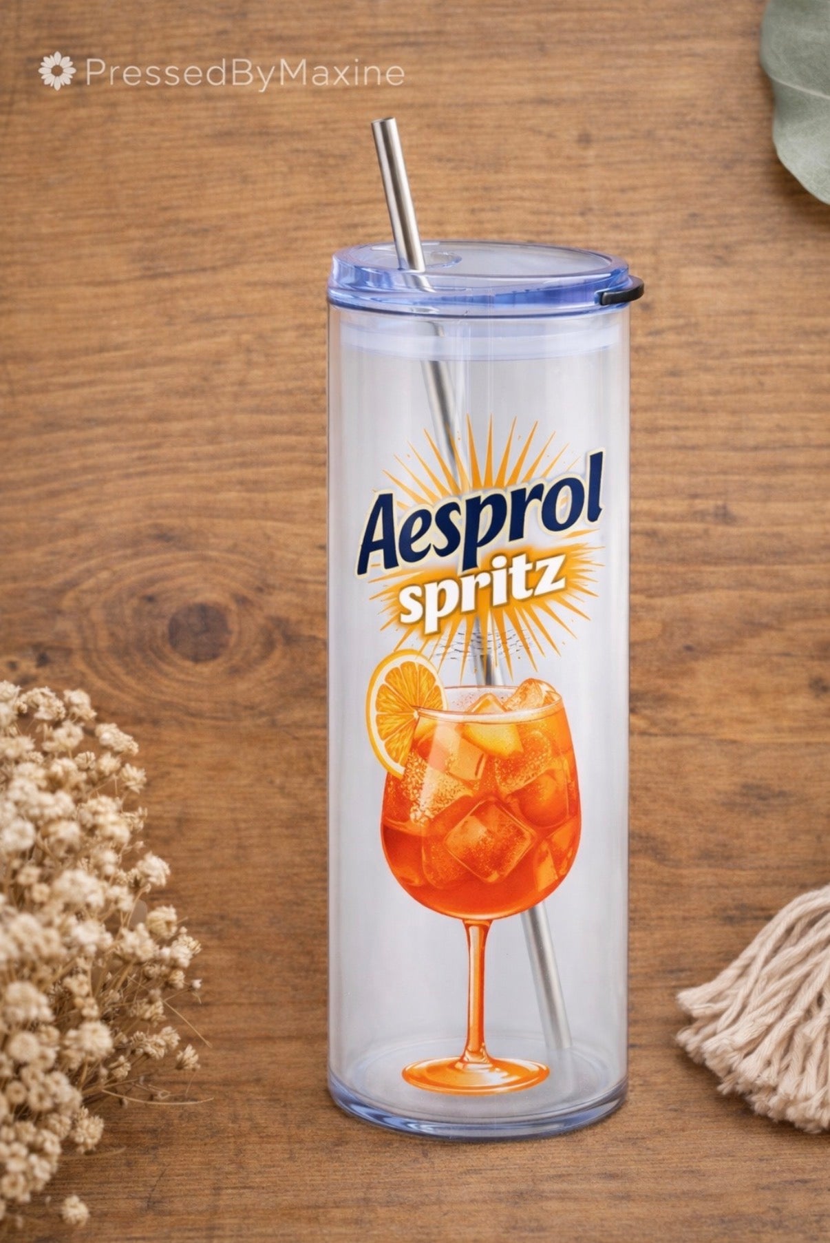 Skinny Tumblers - Glass/Stainless Steel