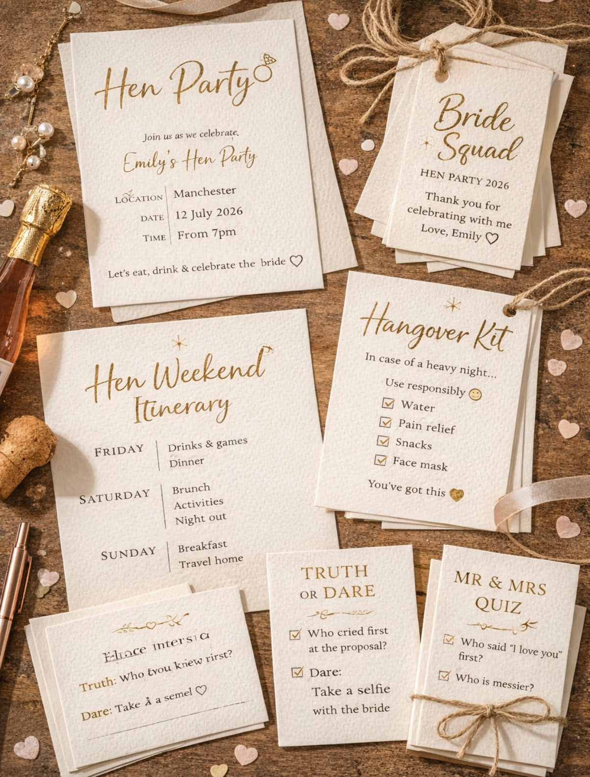 Hen Party Stationary