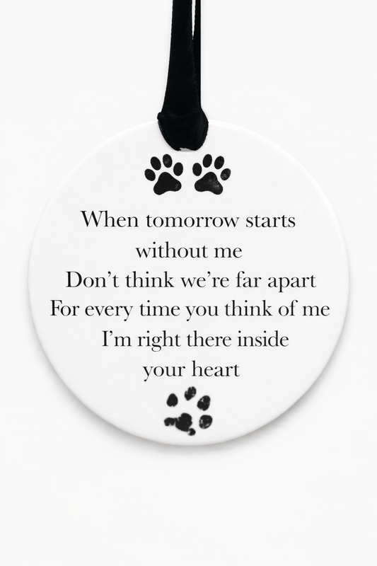 Paw Prints on My Heart – Pet Loss Keepsak