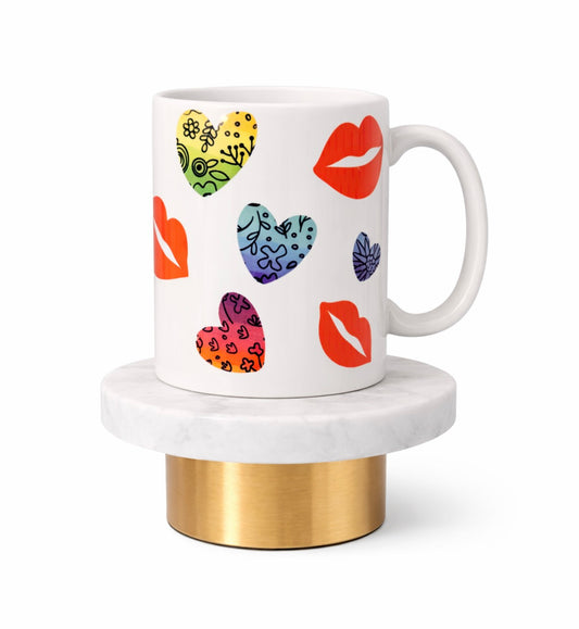 Hearts & Kisses Mug