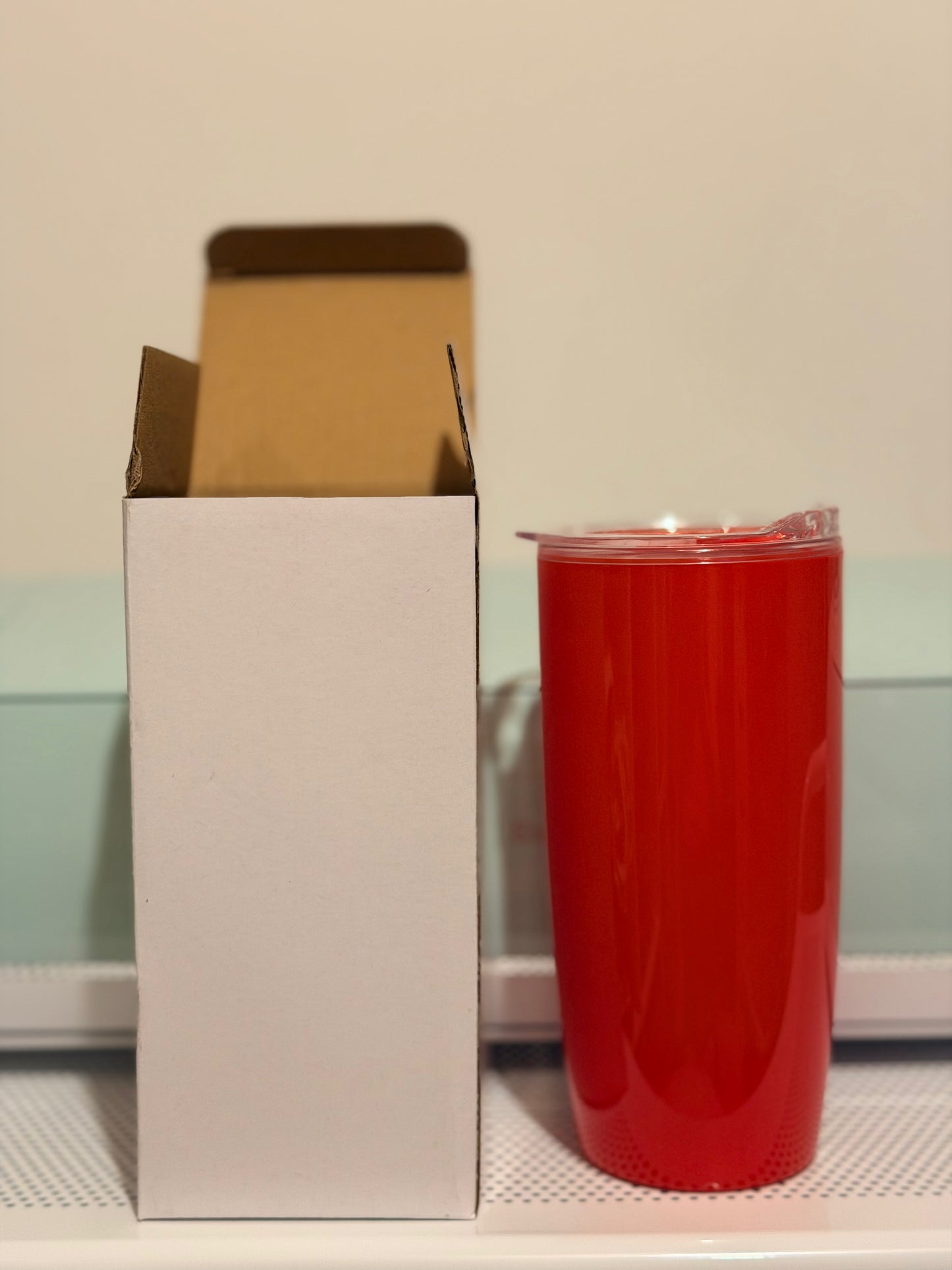 Double Walled 24oz Red Tumblers Blanks