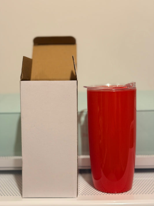 Double Walled 24oz Red Tumblers Blanks