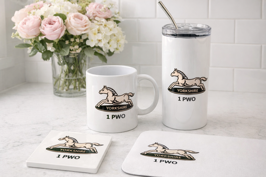 Personalised Military Logo Mug, Tumbler, coaster or mouse mat - you choose