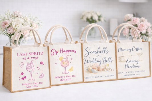 Personalised Hen Party Tote Bag | Bridestribe Gift Bag | Hen Weekend Tote | Bride Tribe Bags | Bridal Party Gift